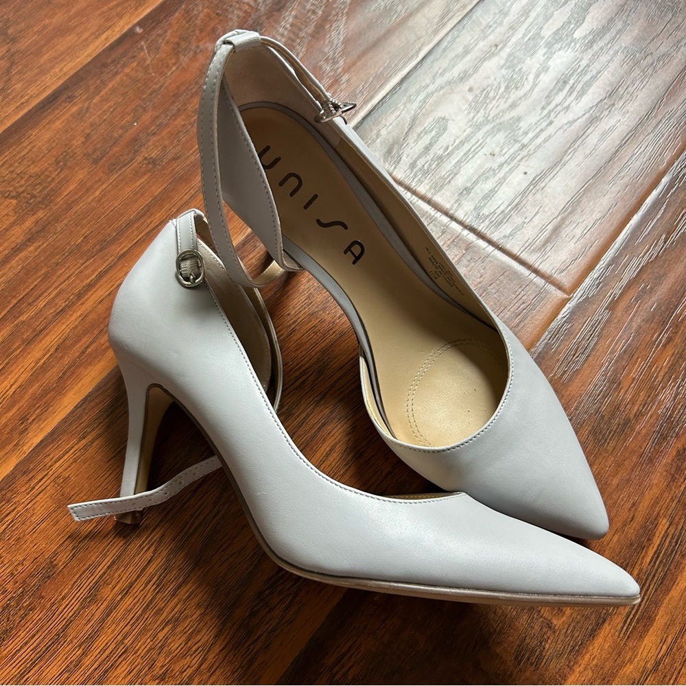 Unisa Periwinkle Ankle Strap Heels